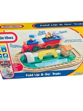 Little Tikes Fold Up N Go Train COMPLETE W/ Characters WORKS New In Package